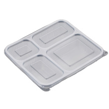 recyclable plastic 4 compartments lunch box plastic disposable food storage container
